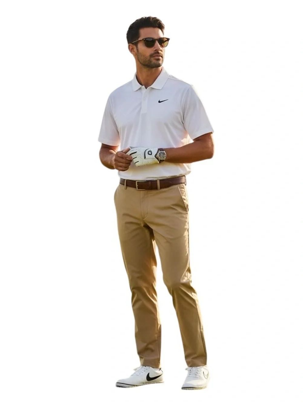 Nike Golf Dri-FIT Performance Khaki Stretch Pants Moisture Wicking Mens 40x33
